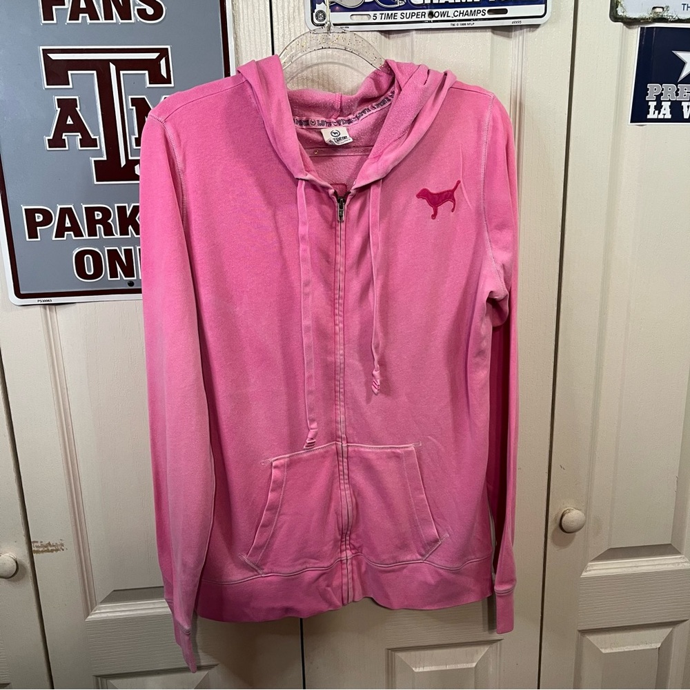 Pink Women’s Zip Up hoodie sweatshirt